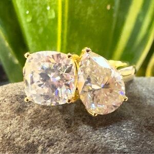 Sterling Moissanite Moi-et-Toi Ring